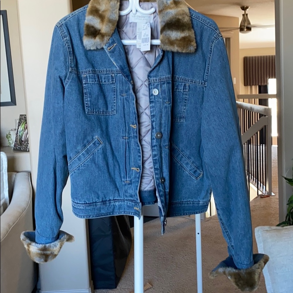 Brand New Liz Claiborne denim coat